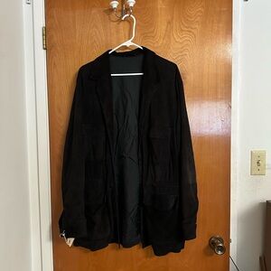 Moreschi designer leather coat